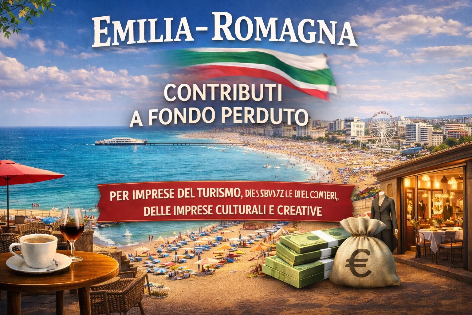 E. Romagna, contributi del 45% a fondo perduto per negozi, bar, ristoranti e disco. Sono 17 le nostre domanda ammesse